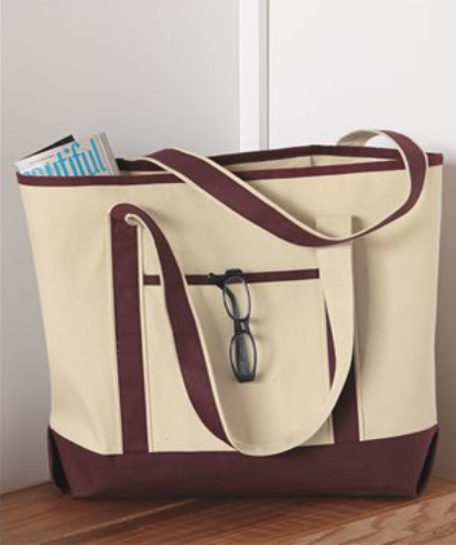 34.6L Large Canvas Deluxe Tote Q1500 Q-Tees